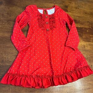 Swoon Baby Red Polka Dot Kids Nightgown size 4
